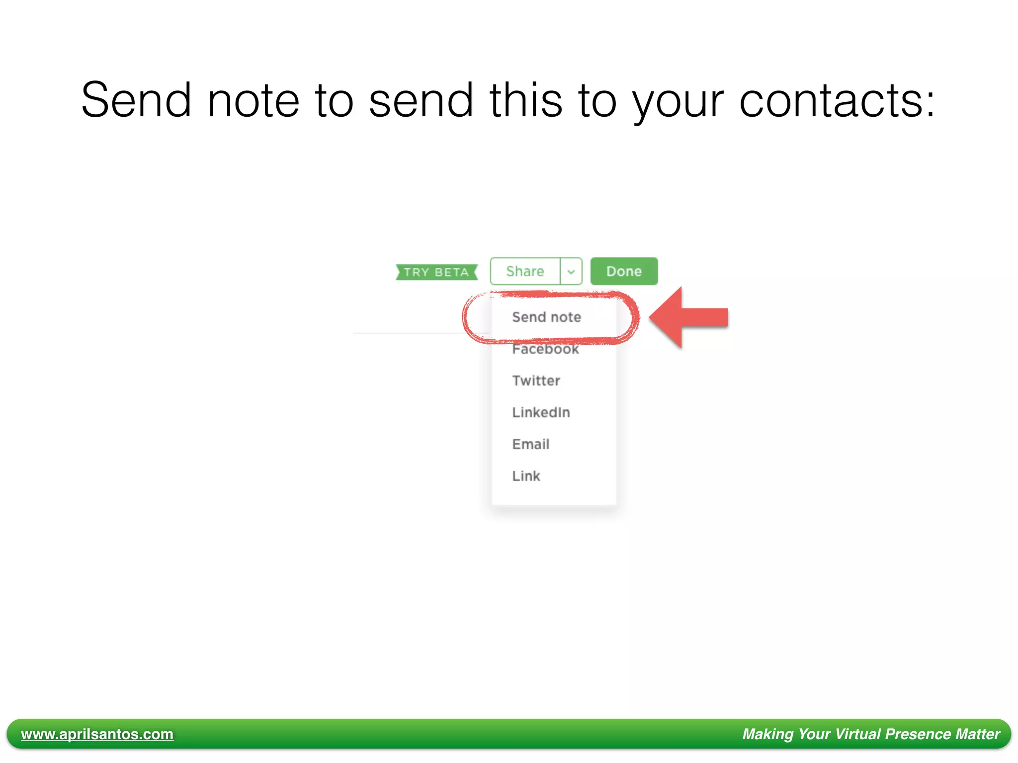 www.aprilsantos.com Making Your Virtual Presence Matter
Send note to send this to your contacts:
 