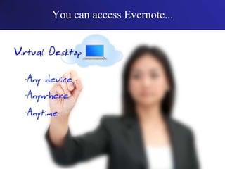 You can access Evernote...
 