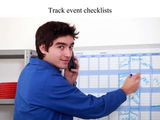 Track event checklists
 