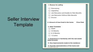 Seller Interview
Template
 
