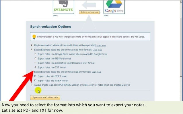 Sync Evernote With Google Drive Sync Evernote With Google Drive