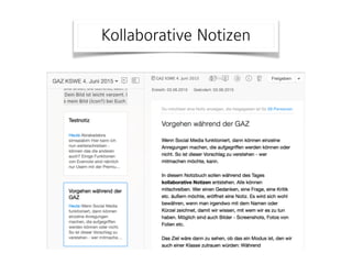 Kollaborative Notizen
 