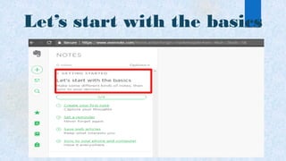 Let’s start with the basics
 