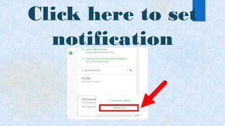Click here to set
notification
 