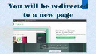 You will be redirected
to a new page
 