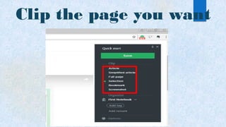 Clip the page you want
 