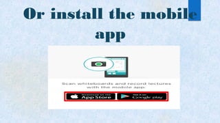 Or install the mobile
app
 