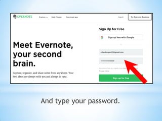 And type your password.
 