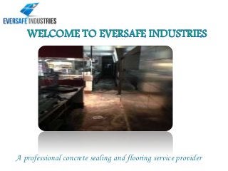 A professional concrete sealing and flooring service provider
 