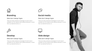 Branding
Web don’t design logos.
Social media
Web don’t design logos.
Develop
Web don’t design logos.
Web design
Web don’t design logos.
 