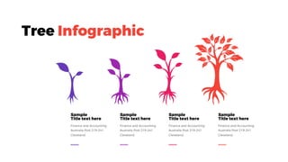 Sample
Title text here
Sample
Title text here
Sample
Title text here
Sample
Title text here
Tree Infographic
 