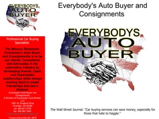 Everybody's Auto Buyer and Consignments  