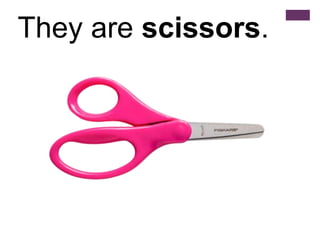They are scissors.
 