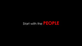 Start with the PEOPLE
 
