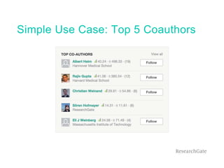 Simple Use Case: Top 5 Coauthors
 