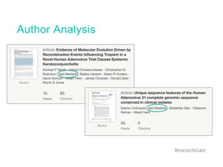 Author Analysis
 