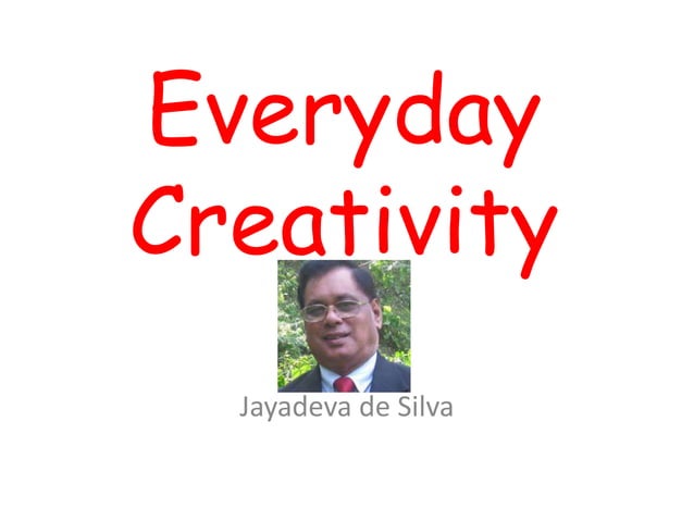 Everyday creativity | PPTX
