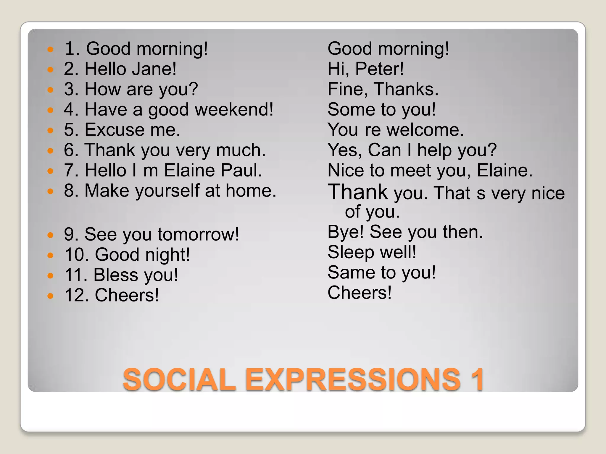 Everyday English Pptx