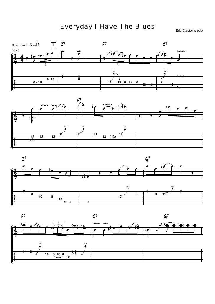 Everyday I Have The Blues Clapton