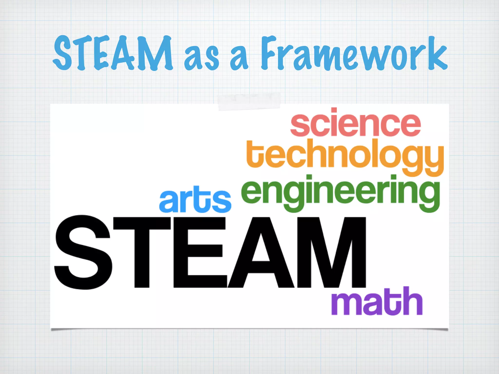 STEAM as a Framework
 