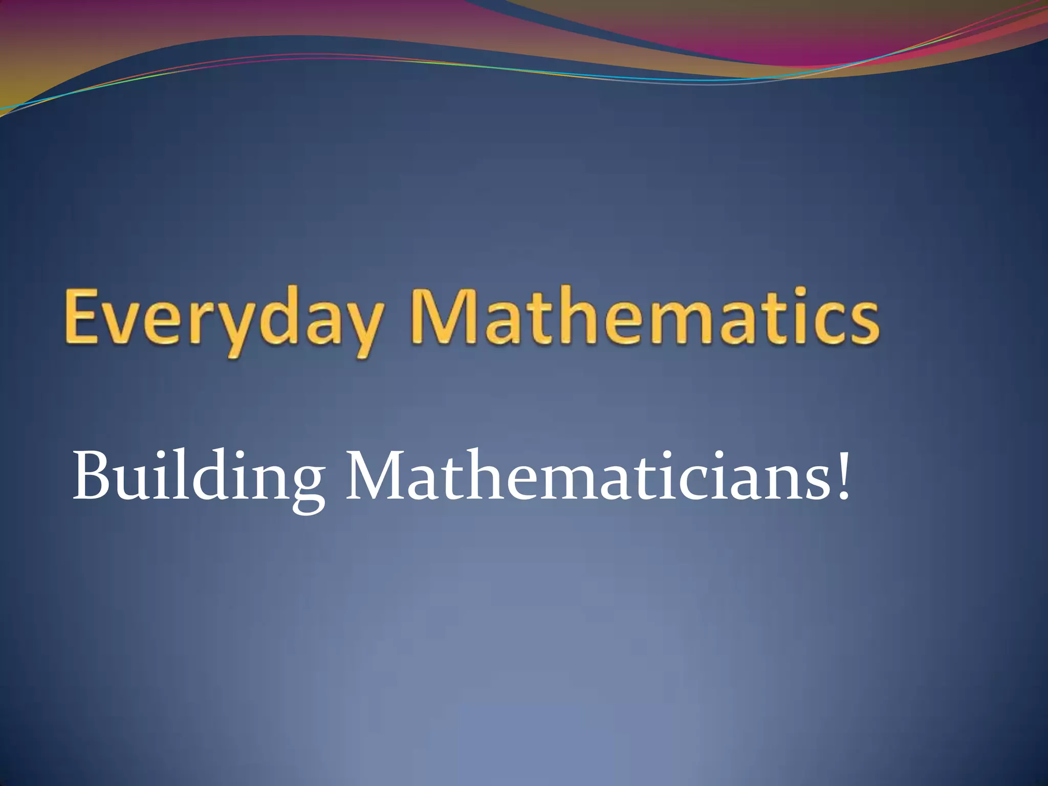 Everyday Mathematics Family Game Night | PPTX