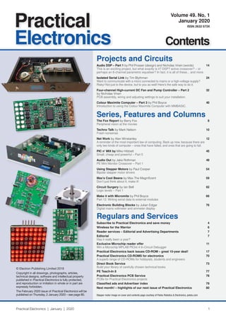 Everyday practical electronics january 2020 | PDF