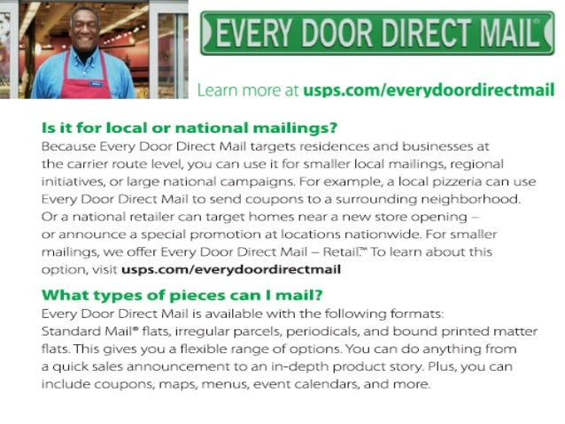 Every door direct mail coupon code