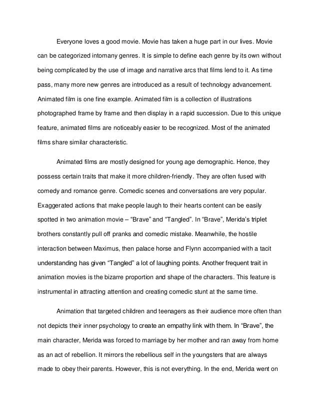 movie evaluation essay