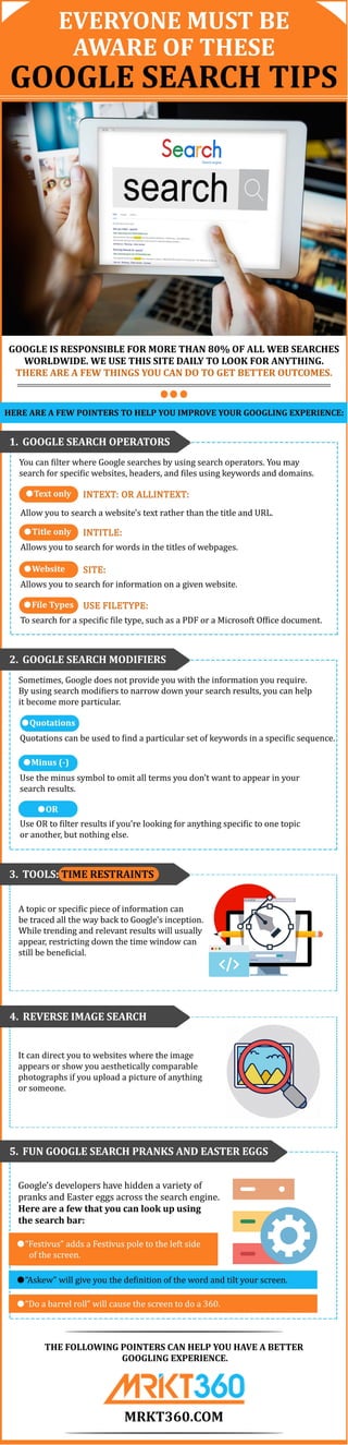 Everyone Must Be Aware Of Google Search Tips