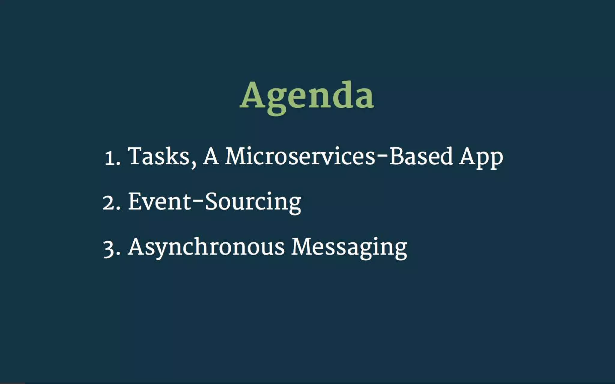 Everyone's guide to event sourcing and async-messaging