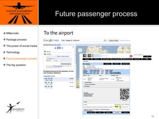 Future passenger processAVIATION MANAGEMENT CONFERENCE 2010To the airport19MillennialsPackage processThe power of social mediaTechnologyFuture passenger processThe big question