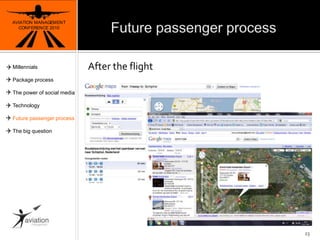 Future passenger processAVIATION MANAGEMENT CONFERENCE 2010After the flight23MillennialsPackage processThe power of social mediaTechnologyFuture passenger processThe big question