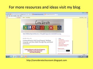 For more resources and ideas visit my blog

http://considerateclassroom.blogspot.com

 