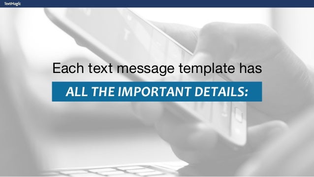 text message template