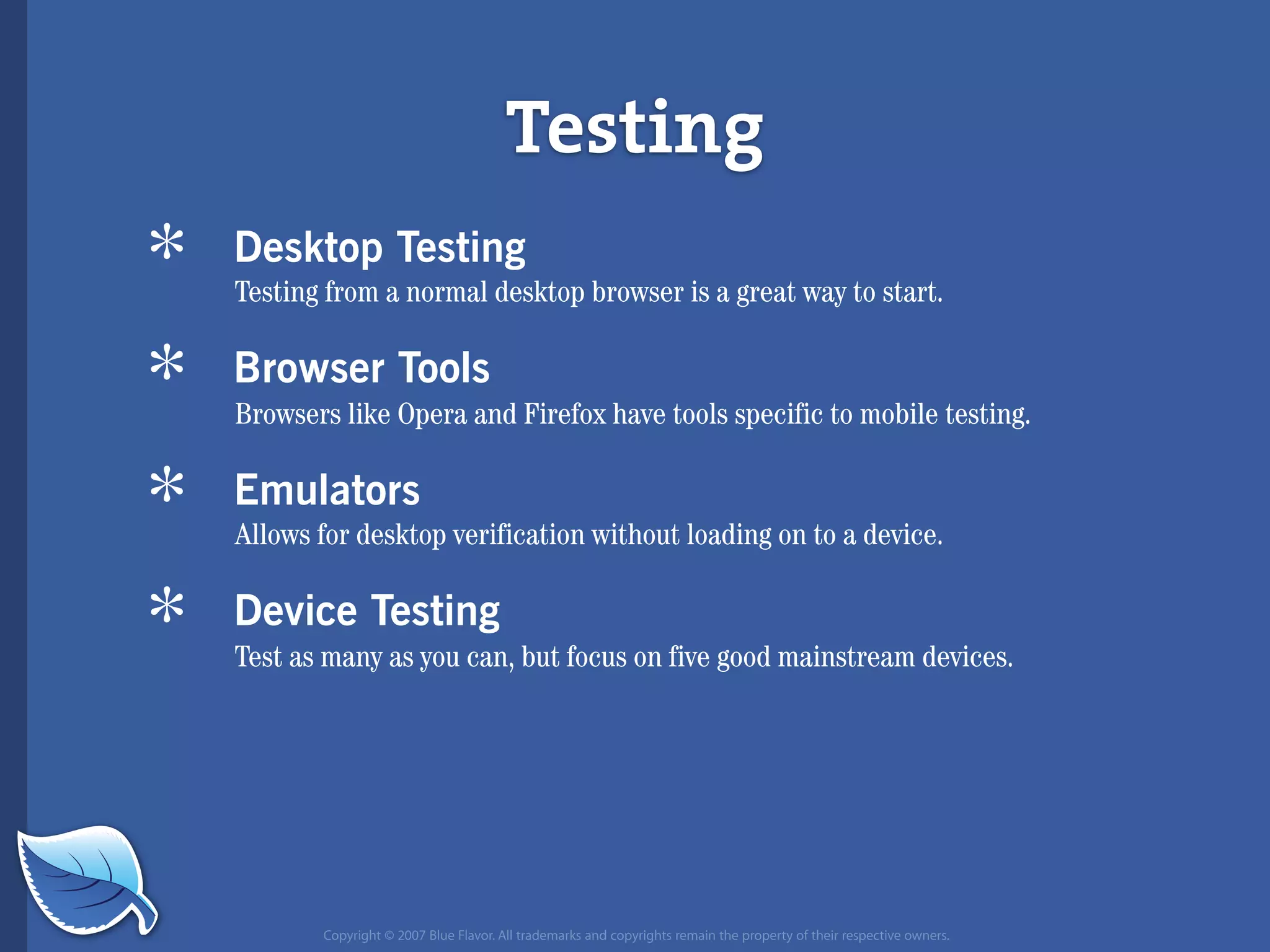 Everything you wanted to know about the mobile web but were afraid to ask...blueflavor.com