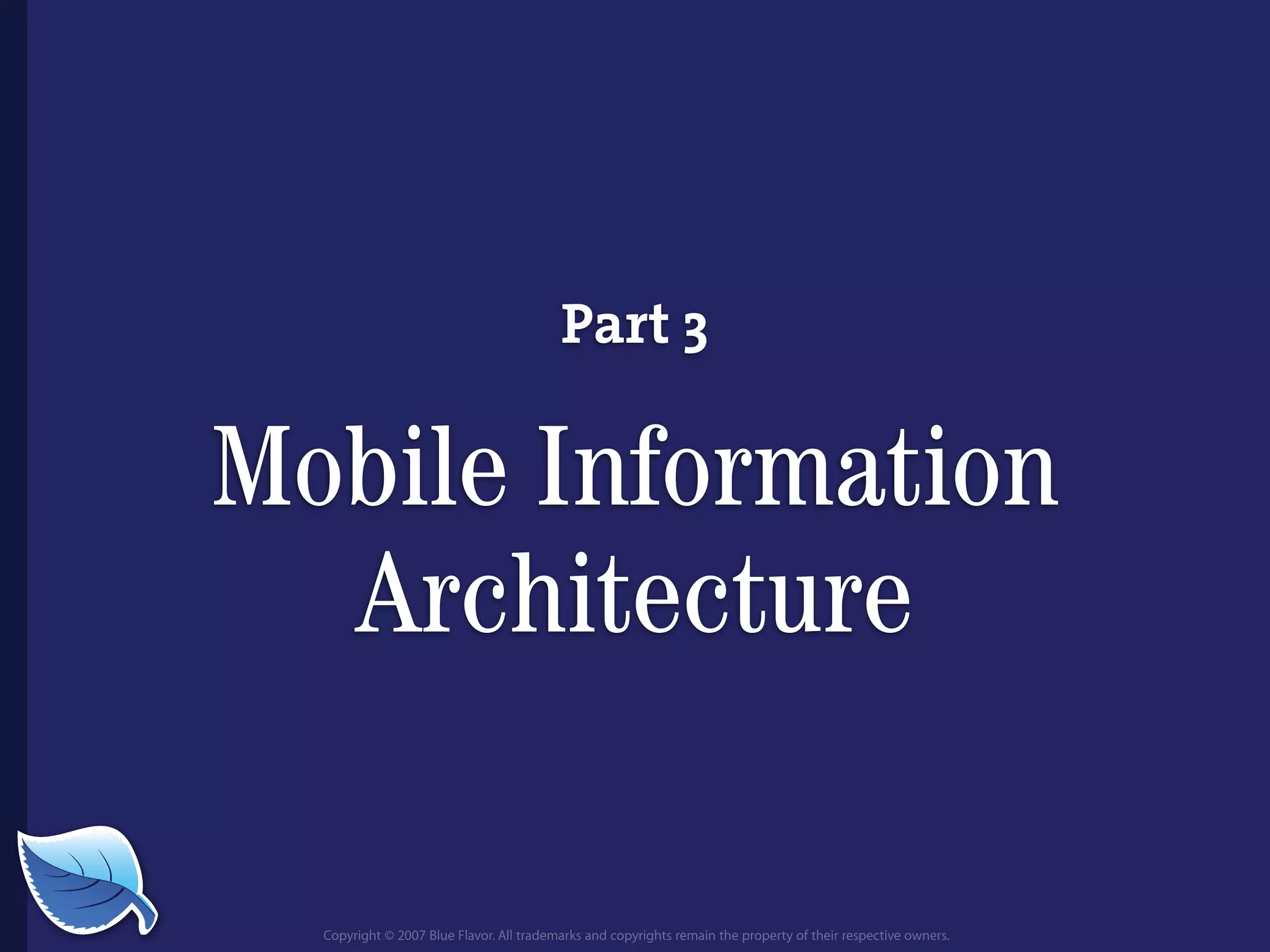 Everything you wanted to know about the mobile web but were afraid to ask...blueflavor.com