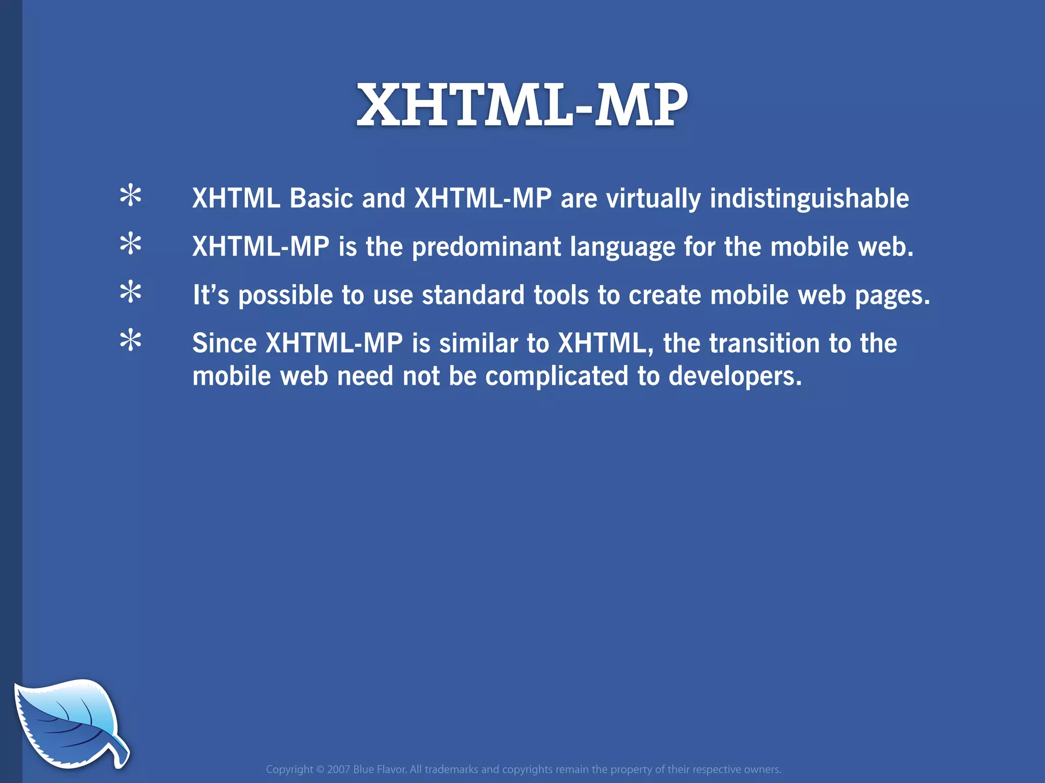 Everything you wanted to know about the mobile web but were afraid to ask...blueflavor.com