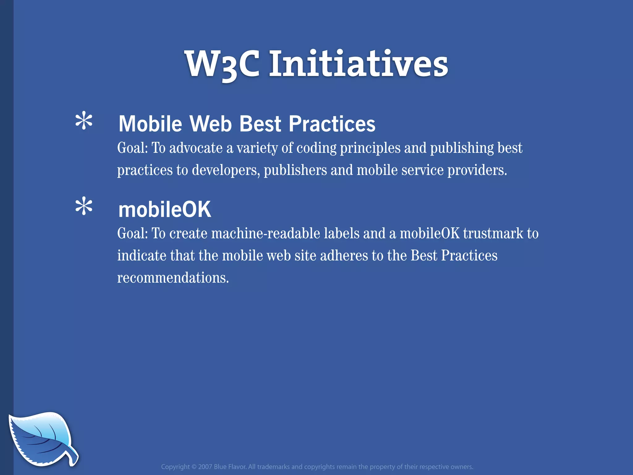 Everything you wanted to know about the mobile web but were afraid to ask...blueflavor.com