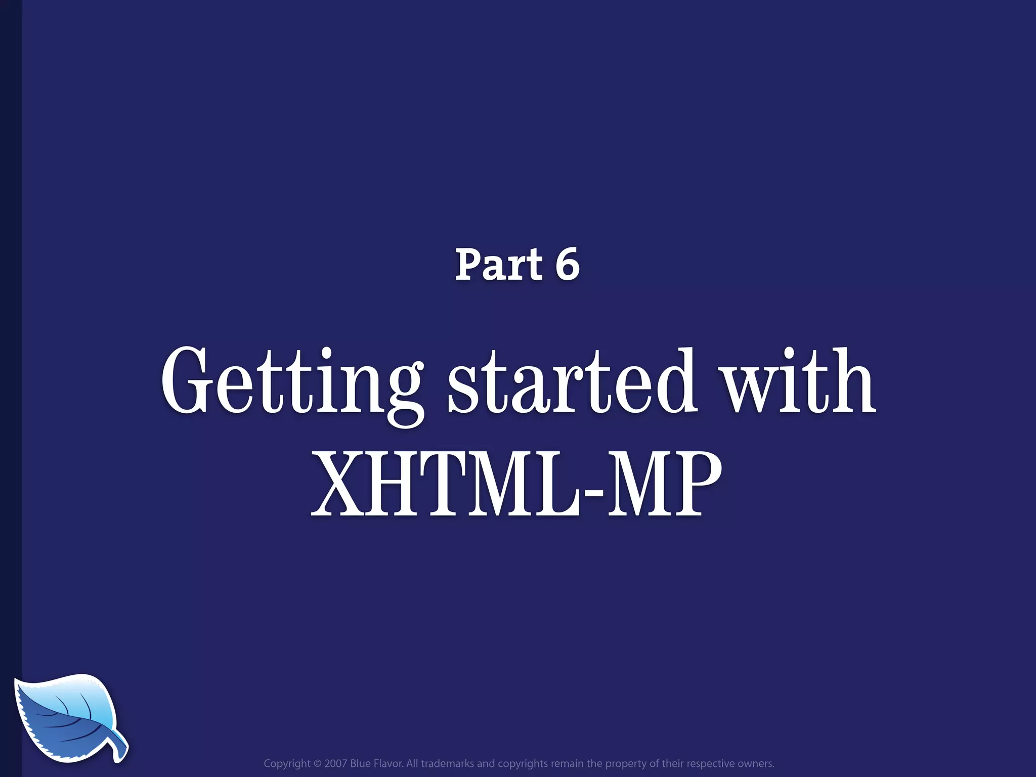 Everything you wanted to know about the mobile web but were afraid to ask...blueflavor.com