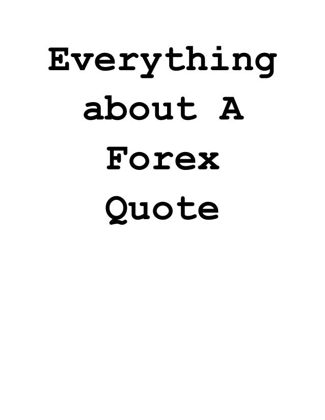 Forex quotes