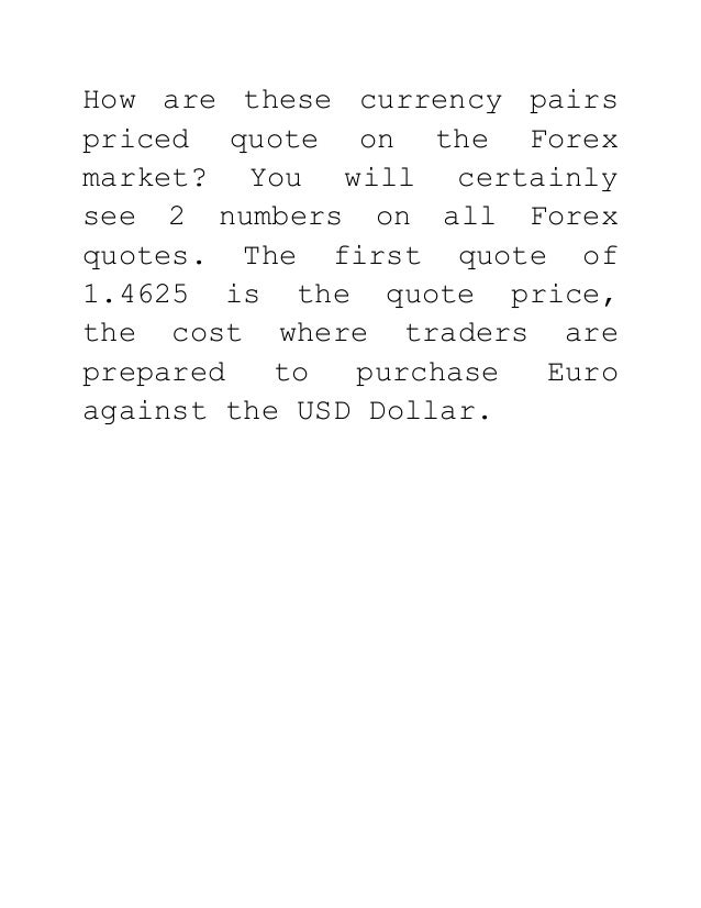 Off quotes forex