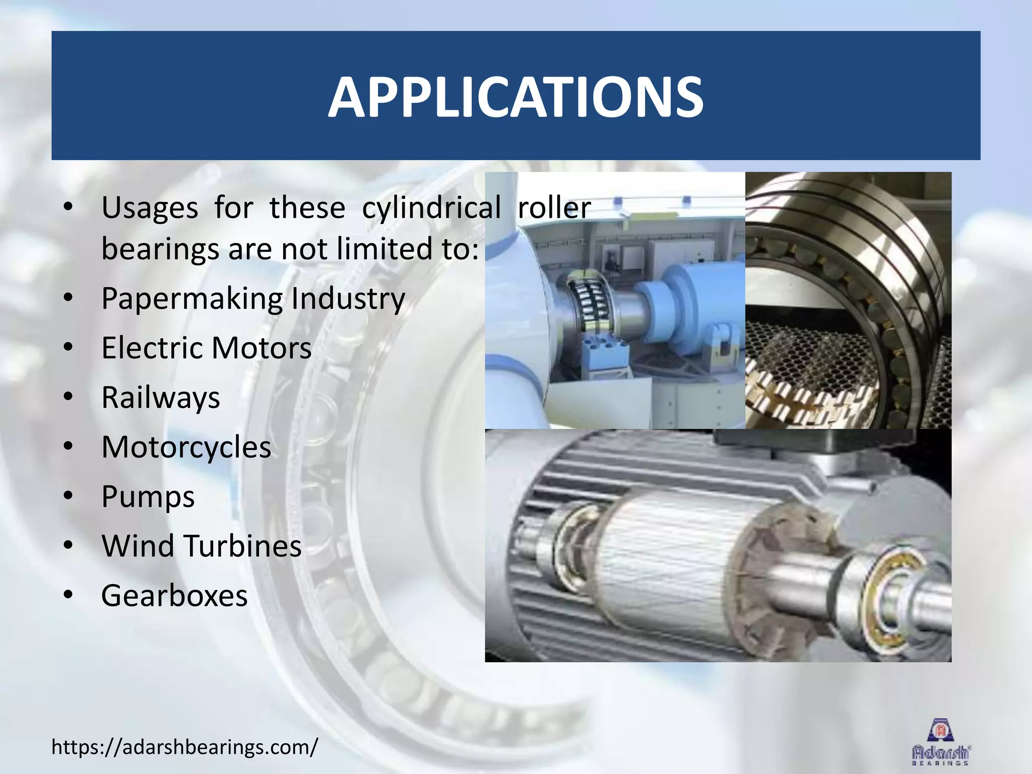 Cylindrical Roller Bearing Types and Uses | PPT