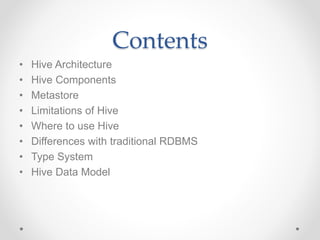 Apache Hive Tutorial | PPTX