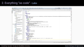 2. Everything “as code” - Labs
Everything “as-code”. El caso de CloudBees University Romén Rodríguez Gil (@romenrg)
 