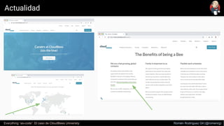 Actualidad
Everything “as-code”. El caso de CloudBees University Romén Rodríguez Gil (@romenrg)
 