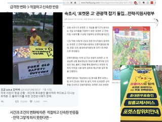 8
급격한변화->적절하고신속한반응
시간과조건의변화에따른 적절하고신속한반응들
-만약그렇게하지못한다면…
 