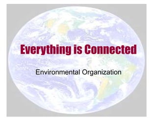Everything is Connected
Environmental Organization
 