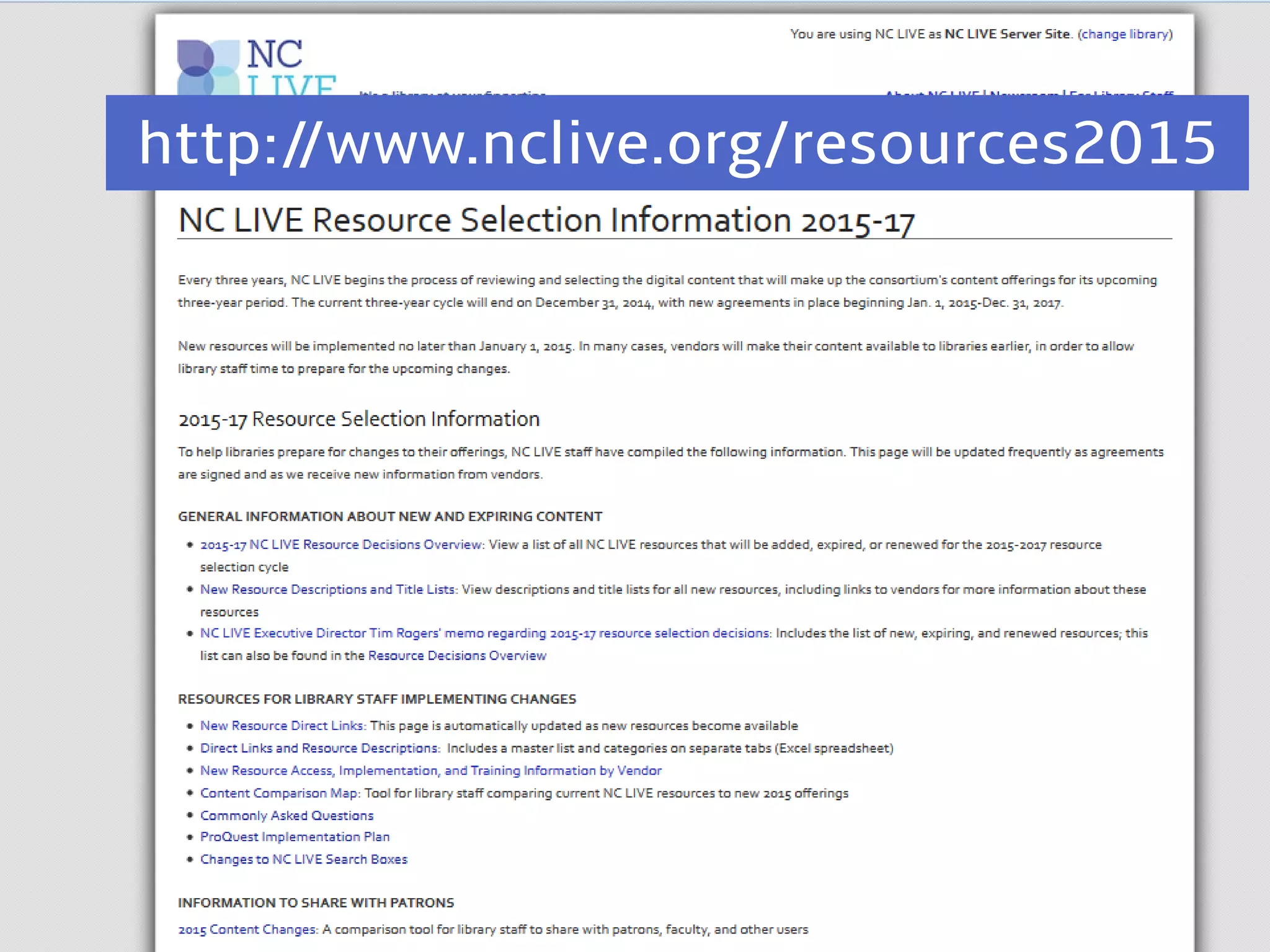 http://www.nclive.org/resources2015
 