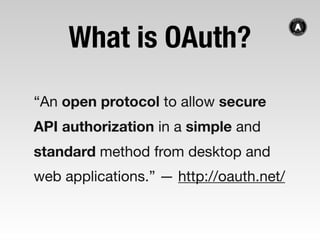 Everything OAuth