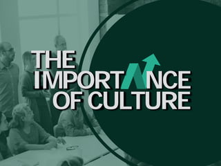 IMPORT
THE
NCE
OF CULTURE
 
